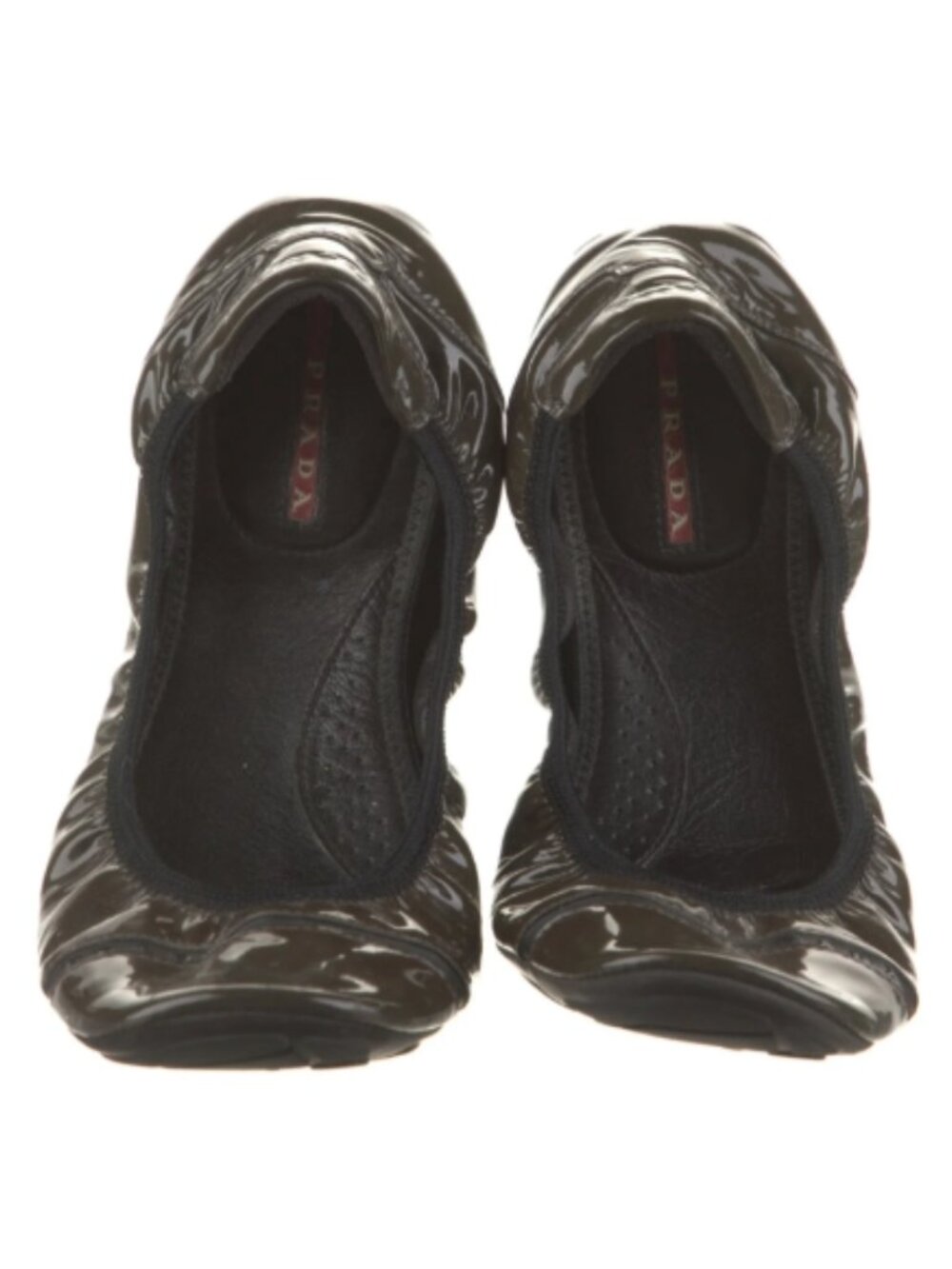 Prada Sport Patent Leather Ballet Flats IT 37